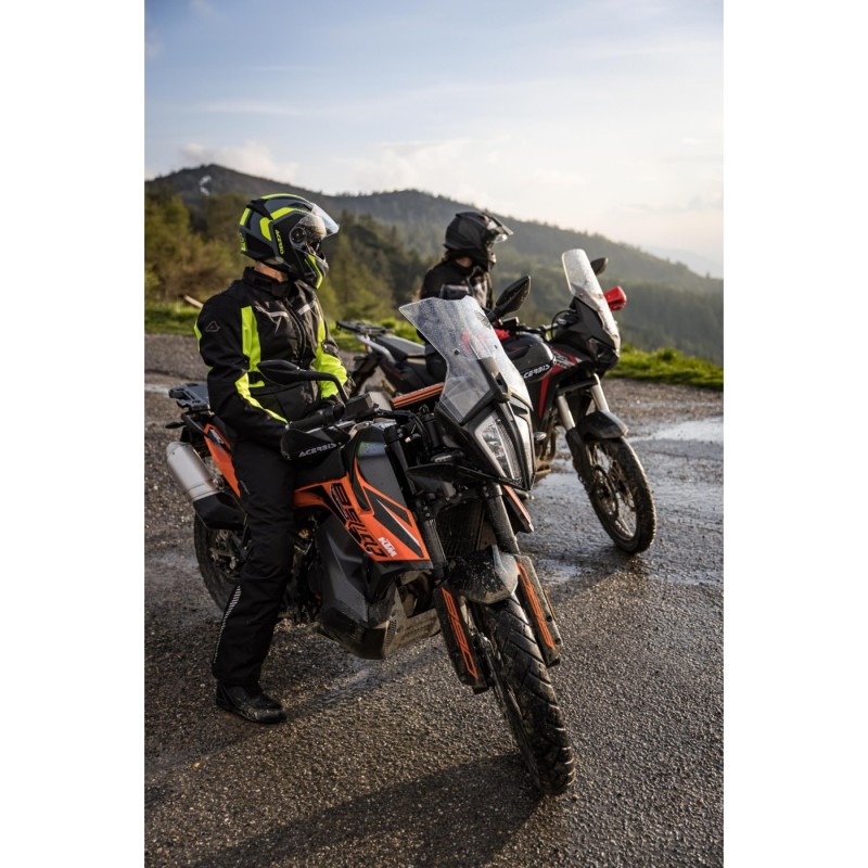 chaqueta x trail acerbis color negro y amarillo talla s ultima unidad