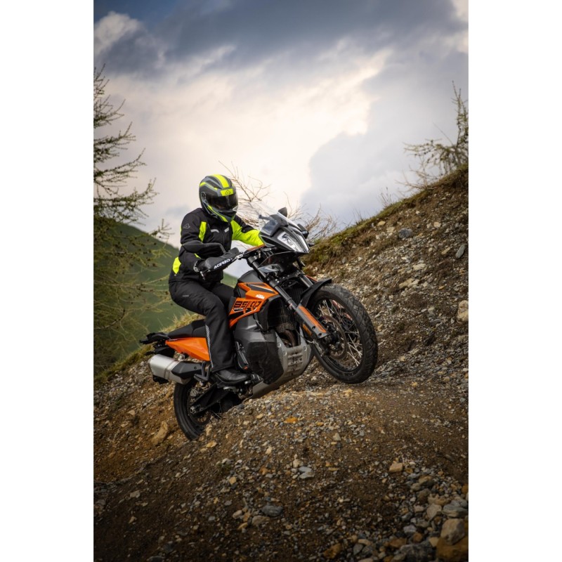 chaqueta x trail acerbis color negro y amarillo talla s ultima unidad