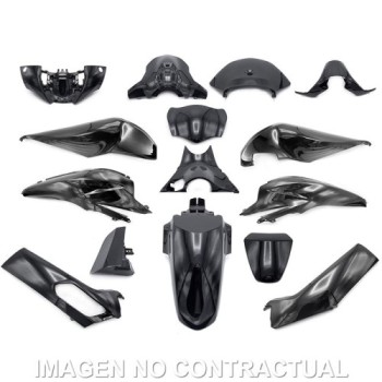 kit plasticos hert honda pcx 125 negro brillo