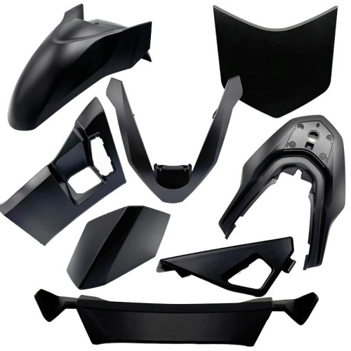 kit plasticos hert honda pcx 125 negro mate