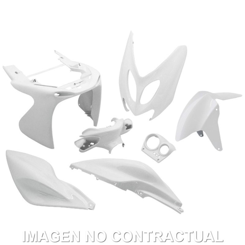 kit plasticos hert yamaha aerox blanco brillo