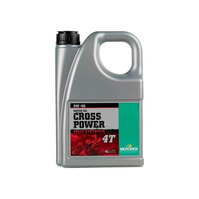 aceite moto motorex cross power 4t 5w40 4l mt069i004t