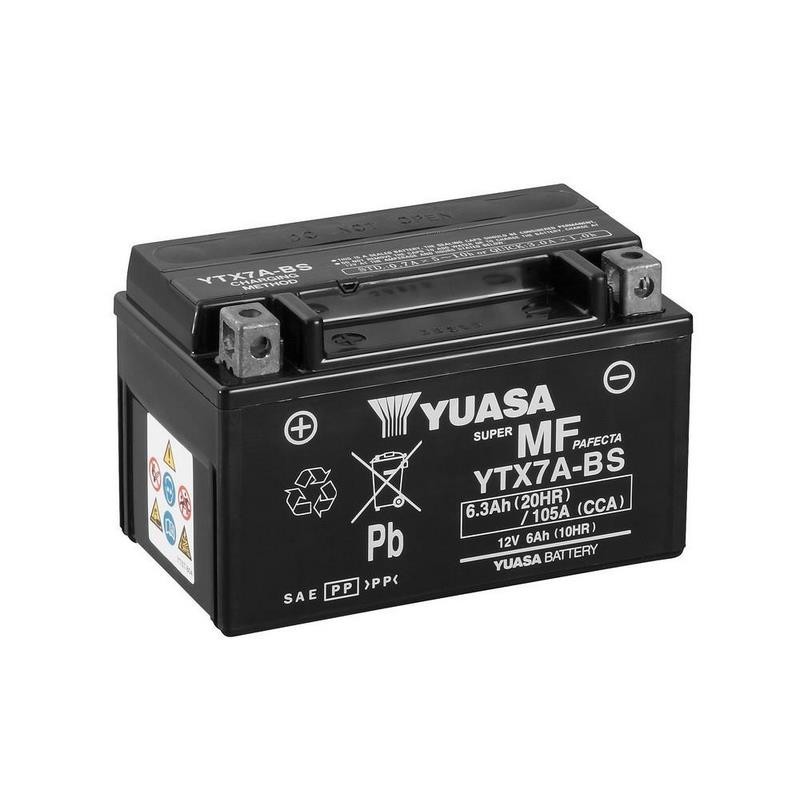 bateria para motocicleta yuasa mf 6 3ah cp ytx7a bs