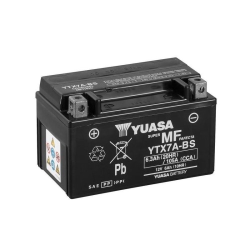 bateria para motocicleta yuasa mf 6 3ah cp ytx7a bs
