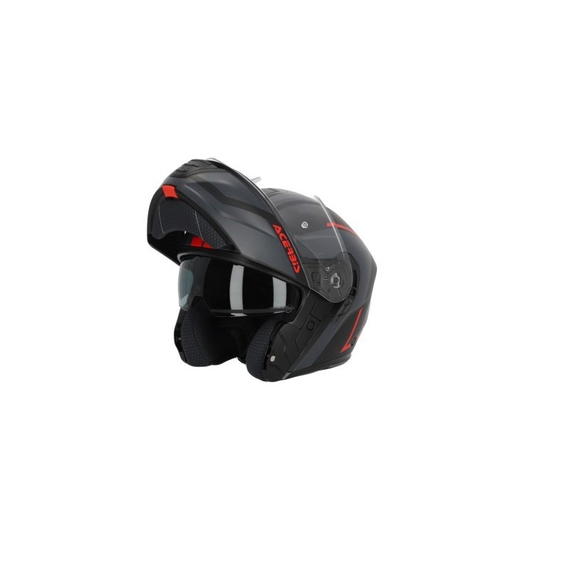 casco modular acerbis tdc gris y negro 0025313 293
