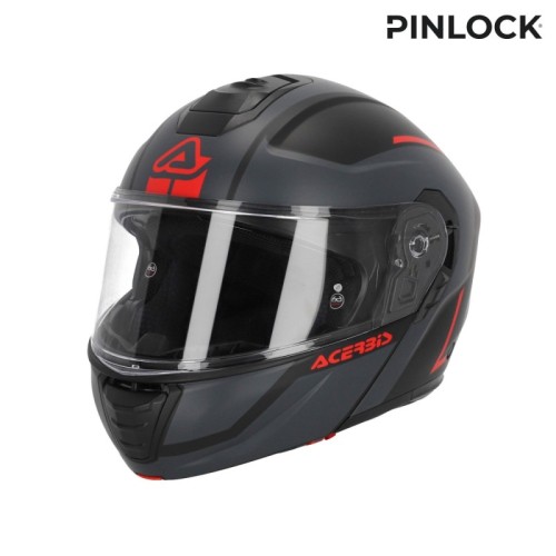 casco modular acerbis tdc gris y negro talla l 0025313 293