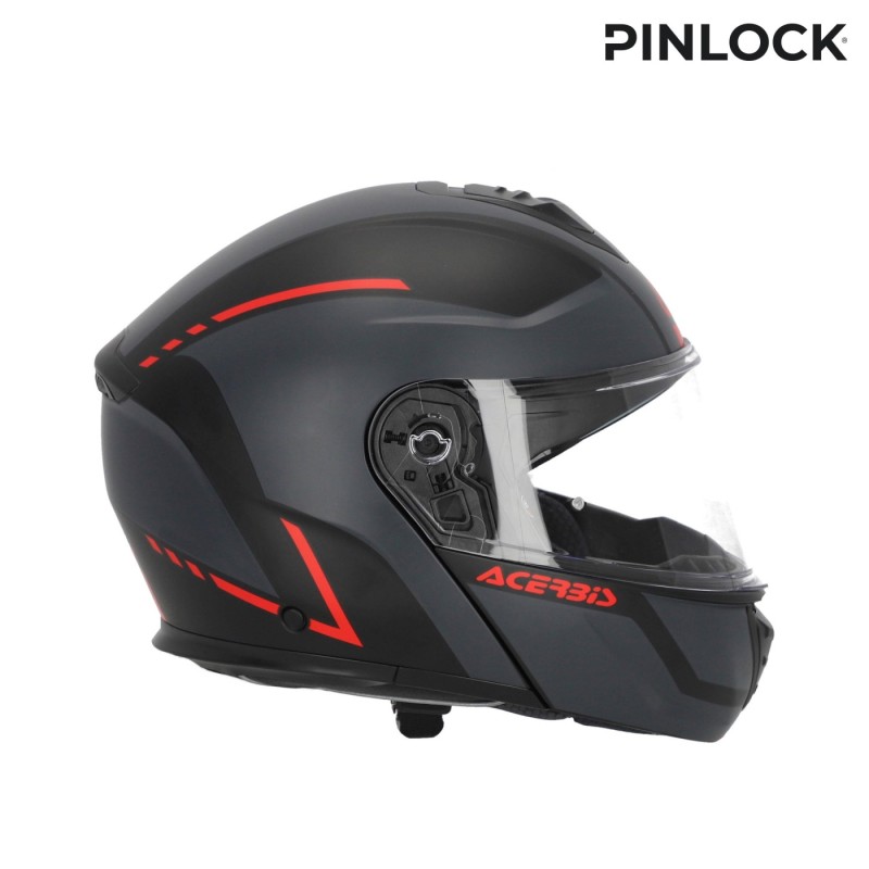 casco modular acerbis tdc gris y negro talla l 0025313 293
