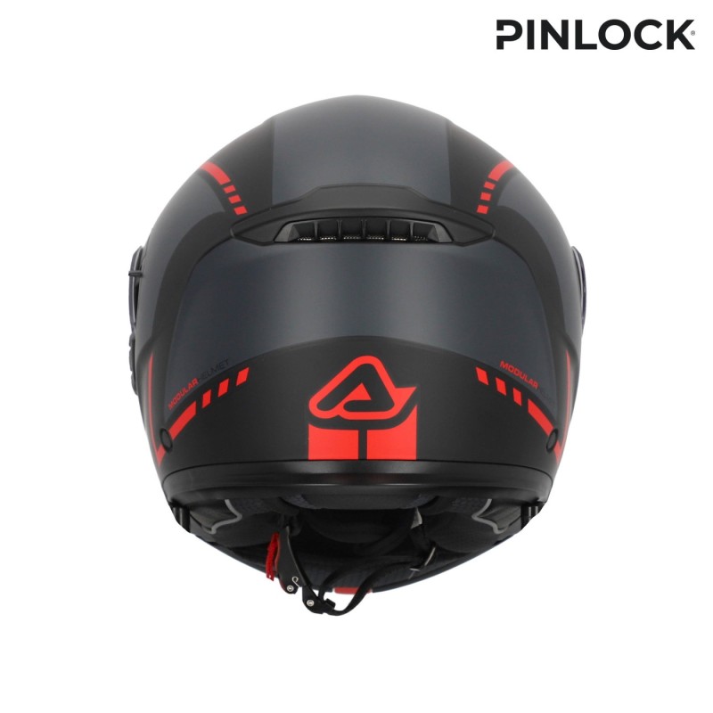 casco modular acerbis tdc gris y negro talla l 0025313 293