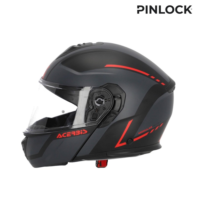 casco modular acerbis tdc gris y negro talla l 0025313 293