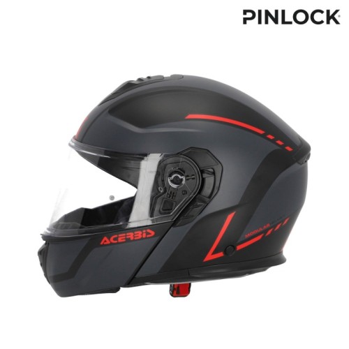 casco modular acerbis tdc gris y negro talla l 0025313 293
