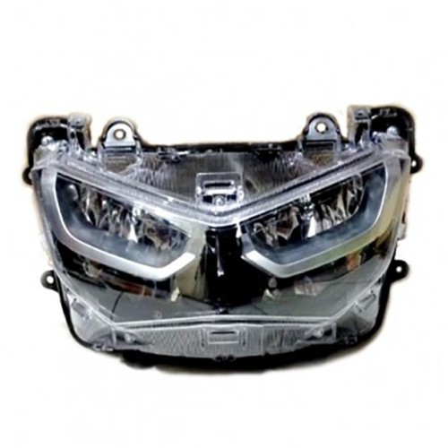optica delantera led hert 150009 para yamaha n max 125 euro5 2021 2024