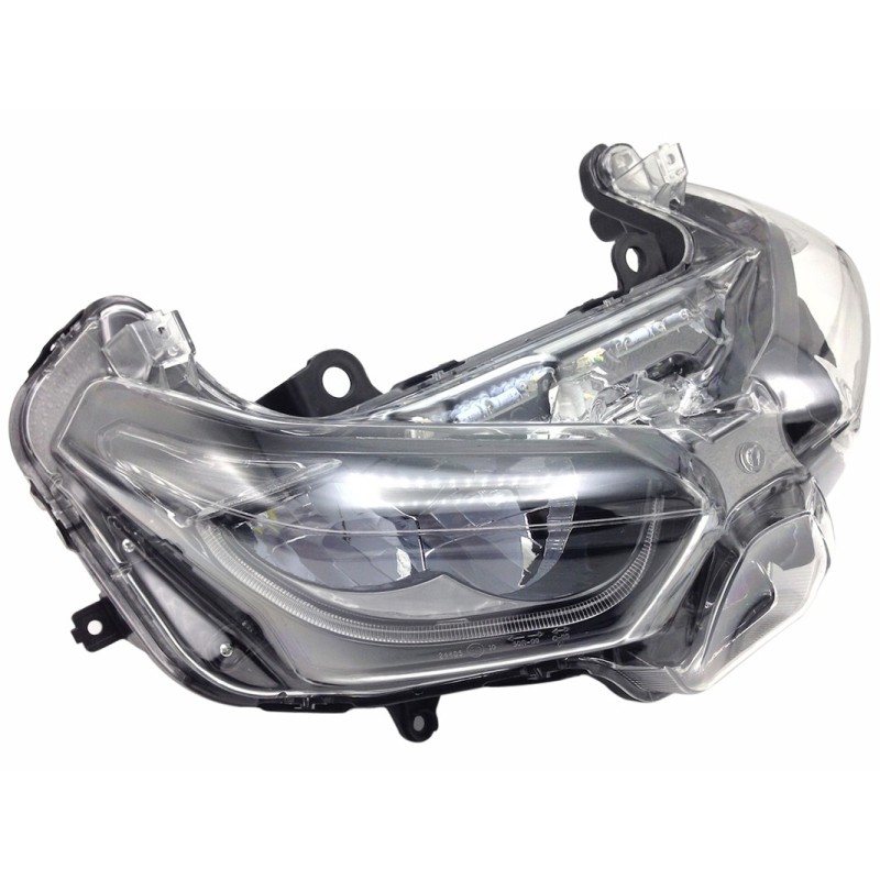 optica delantera led hert 150011 para yamaha x max 125 300 400 2018 2022