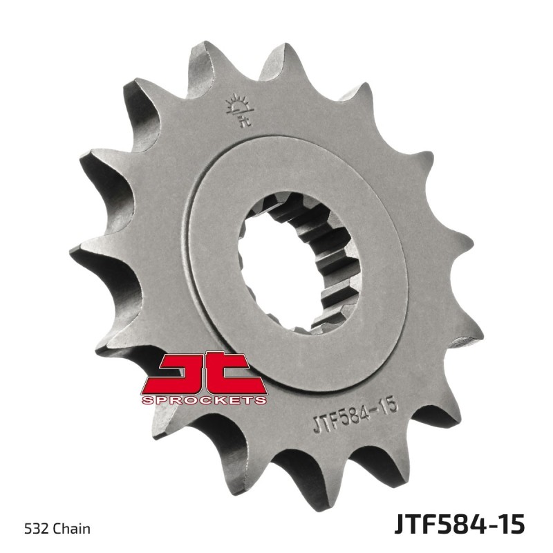 pinon de moto jt sprockets acero 15 dientes p 532 jtf584 15