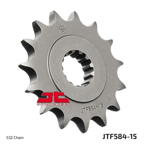 pinon de moto jt sprockets acero 15 dientes p 532 jtf584 15