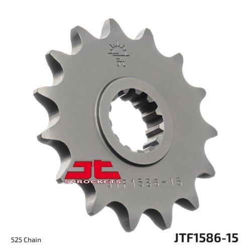 pinon de moto jt sprockets acero 15 dientes p 525 jtf1586 15