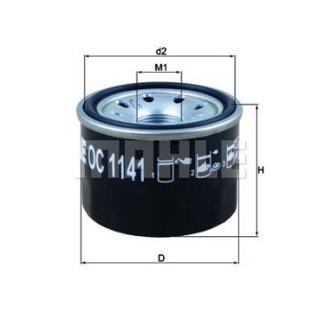 filtro de aceite mahle oc1141