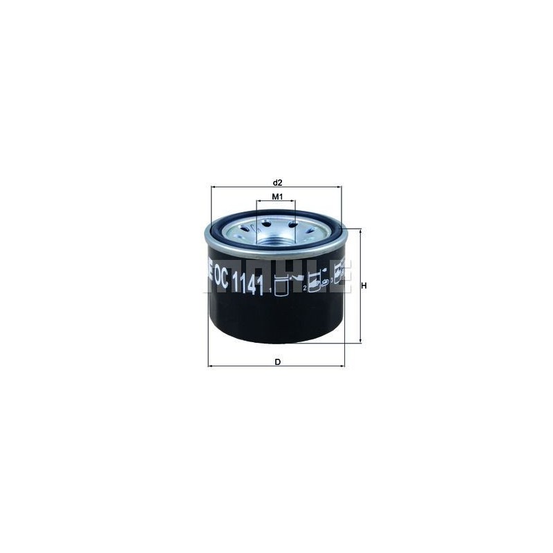 filtro de aceite mahle oc1141