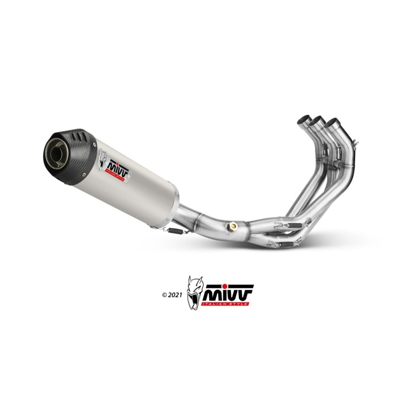 escape completo mivv y 042 l4c oval titanio con tapa carbono estandar para yamaha mt 09