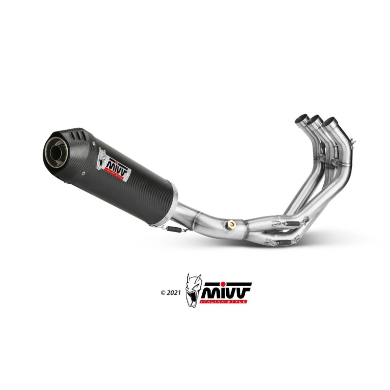 escape completo mivv y 042 l3c oval carbono tapa carbono estandar para yamaha mt 09 sp fz9