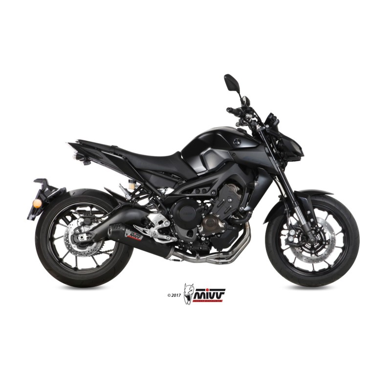 escape completo mivv y 042 l3c oval carbono tapa carbono estandar para yamaha mt 09 sp fz9