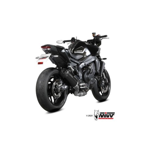 escape completo mivv y 078 kzk ak 1 inox negro tapa carbono alto para yamaha mt 09 sp fz09