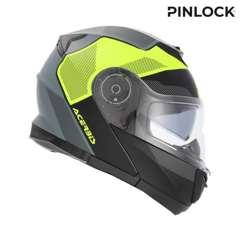 casco acerbis serel 22 06 negro y amarillo fluor 0025201 444