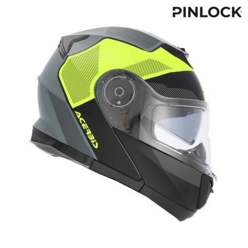 casco acerbis serel 22 06 negro y amarillo fluor 0025201 444