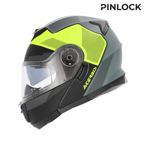 casco acerbis serel 22 06 negro y amarillo fluor 0025201 444