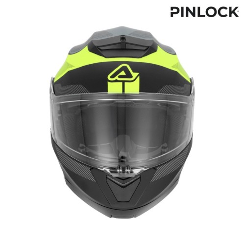 casco acerbis serel 22 06 negro y amarillo fluor 0025201 444