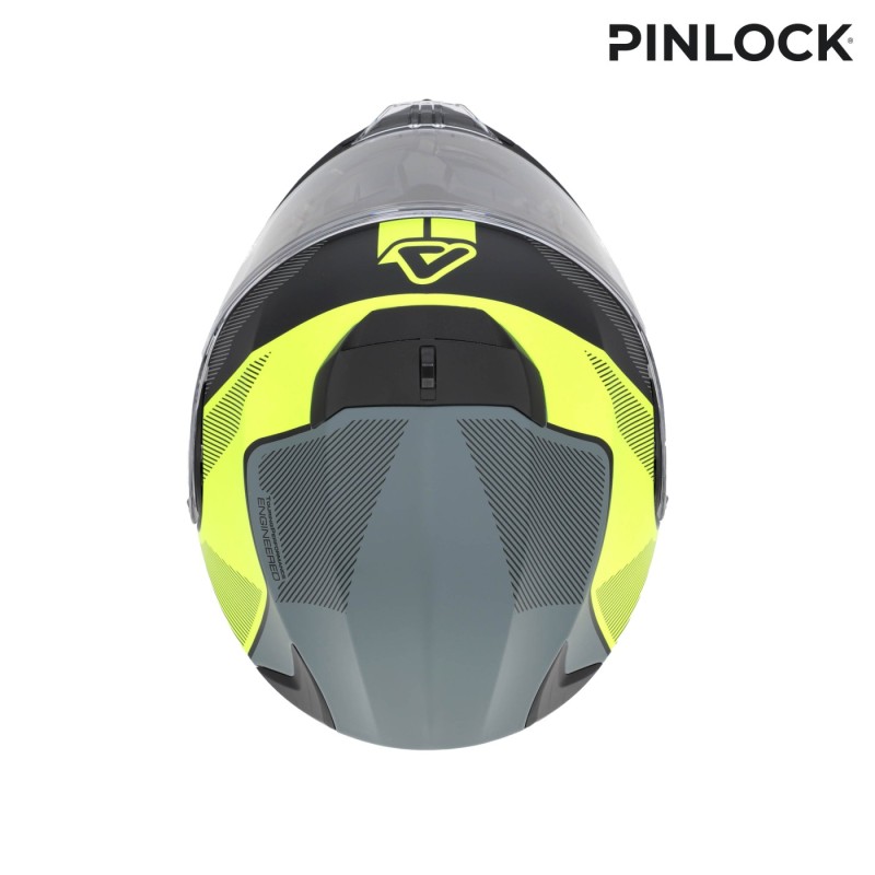 casco acerbis serel 22 06 negro y amarillo fluor 0025201 444
