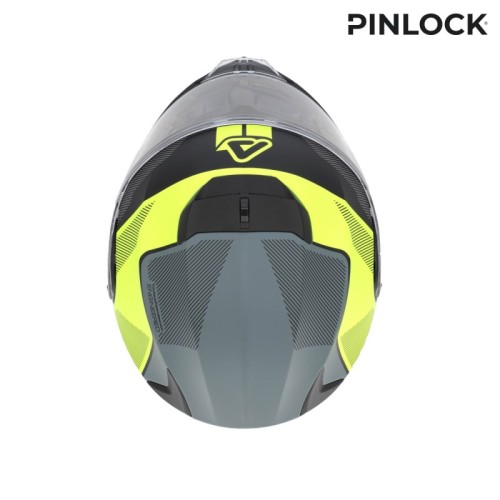 casco acerbis serel 22 06 negro y amarillo fluor 0025201 444