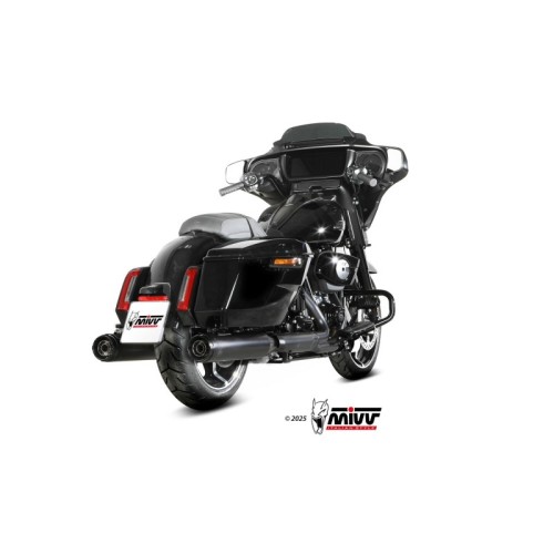 silenciosos mivv hr 1 negro harley davidson road glide king street 2017 26