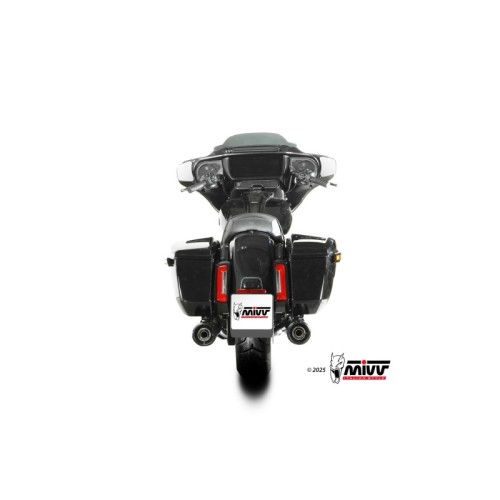 silenciosos mivv hr 1 negro harley davidson road glide king street 2017 26