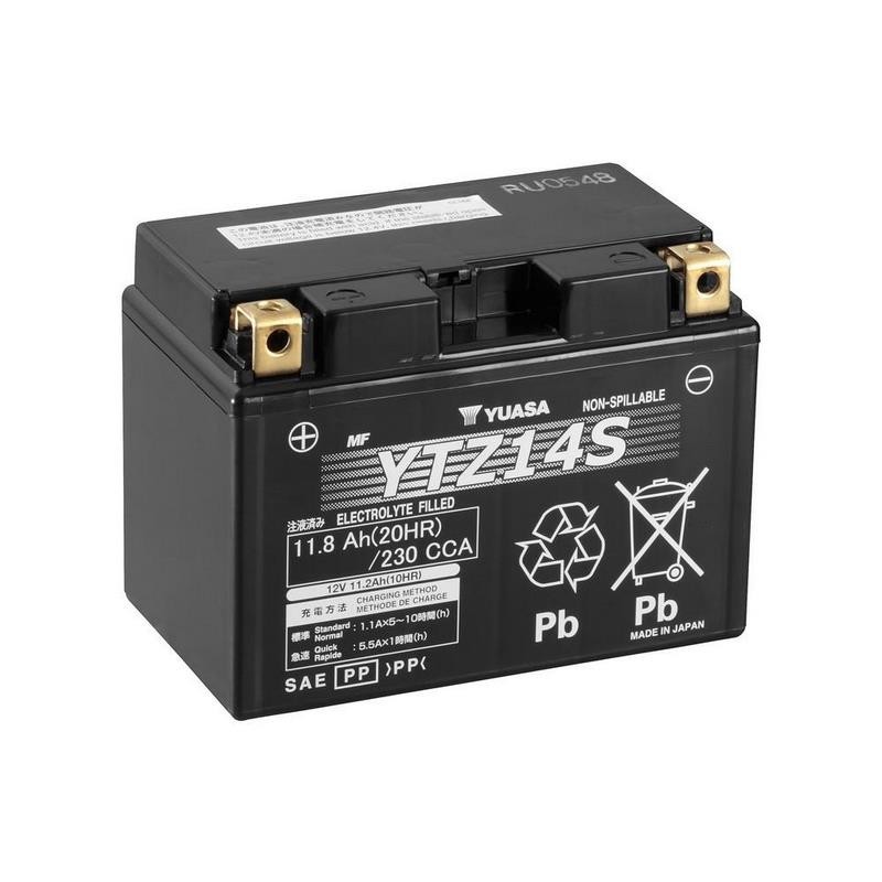 bateria para motocicleta yuasa mf 11 8ah wc ytz14s