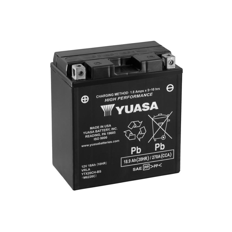 bateria para motocicleta yuasa mf 18 9ah cp ytx20ch bs