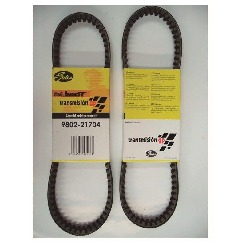 correa para moto peugeot 125 sum up08 09 gates 9802 21704