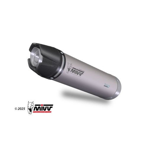 silencioso mivv ak 1 titanium con tapa de carbono honda cbr 600 rr 2024 26 uh 038 l4k