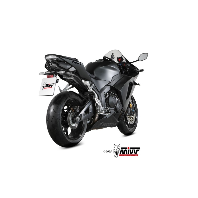 silencioso mivv ak 1 titanium con tapa de carbono honda cbr 600 rr 2024 26 uh 038 l4k