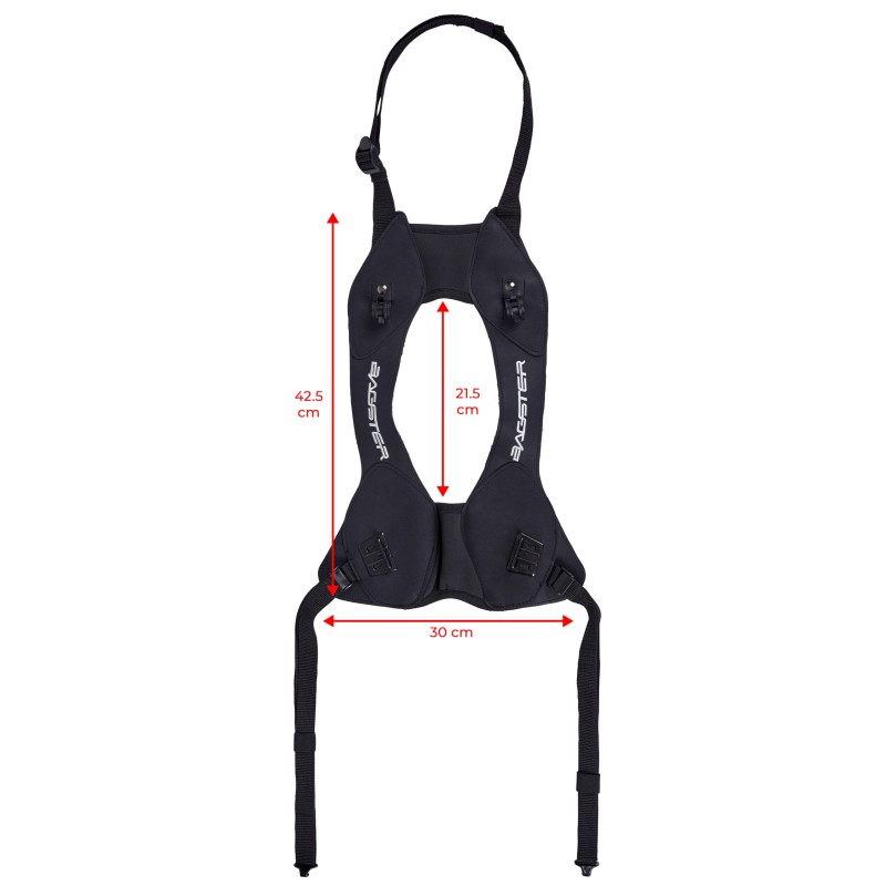 soporte universal basgter easy trail para bolsas de deposito fijacion por correas xac510