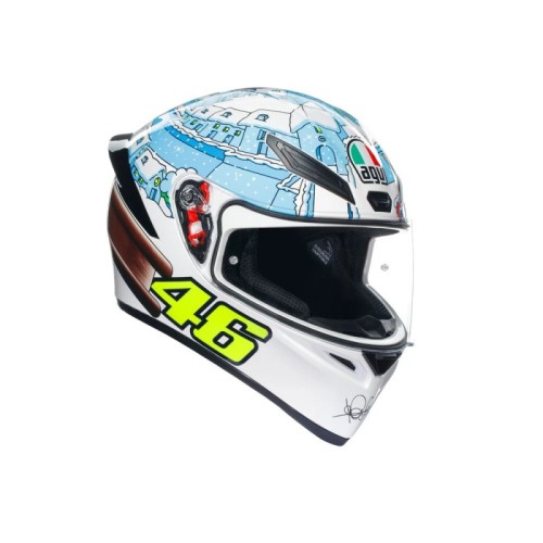 casco de moto agv integral k1 s rossi winter test 2017 talla xs