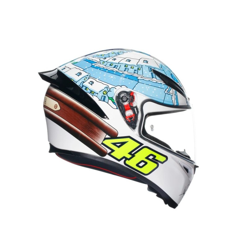 casco de moto agv integral k1 s rossi winter test 2017 talla xs