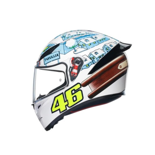 casco de moto agv integral k1 s rossi winter test 2017 talla xs