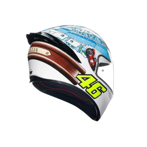 casco de moto agv integral k1 s rossi winter test 2017 talla xs