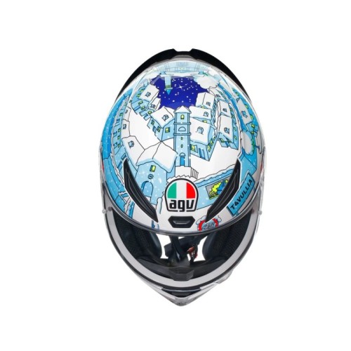 casco de moto agv integral k1 s rossi winter test 2017 talla xs