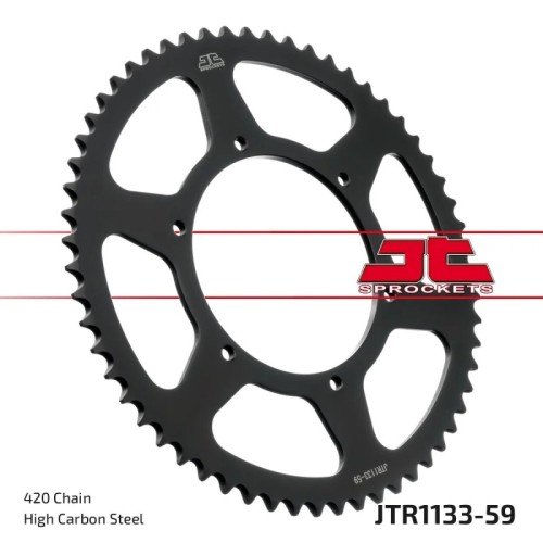 Kit de transmisión Derbi 50 Senda SM X-Treme 2018-2022 JT Sprockets y cadena Regina Urban oro 420 134 pasos
