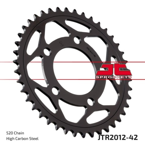 corona moto jt sprockets de acero de 42 dientes jtr2012 42