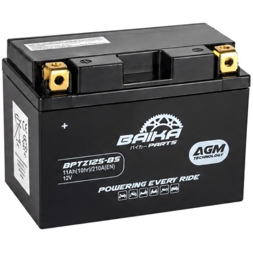 bateria moto sin mantenimiento precargada baika ytz12s bs