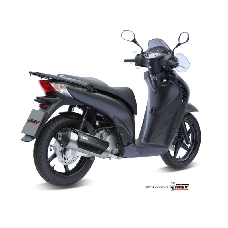 escape completo mivv 1x1 urban st steel honda ps 125 150 2006 12 honda sh 125 150 2002 12