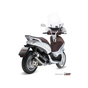 escape completo mivv 1x1 urban st steel piaggio beverly 125 2010 12 beverly 300 2010 13