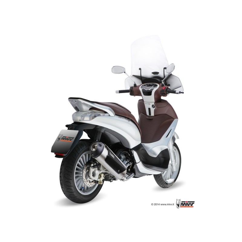 escape completo mivv 1x1 urban st steel piaggio beverly 125 2010 12 beverly 300 2010 13